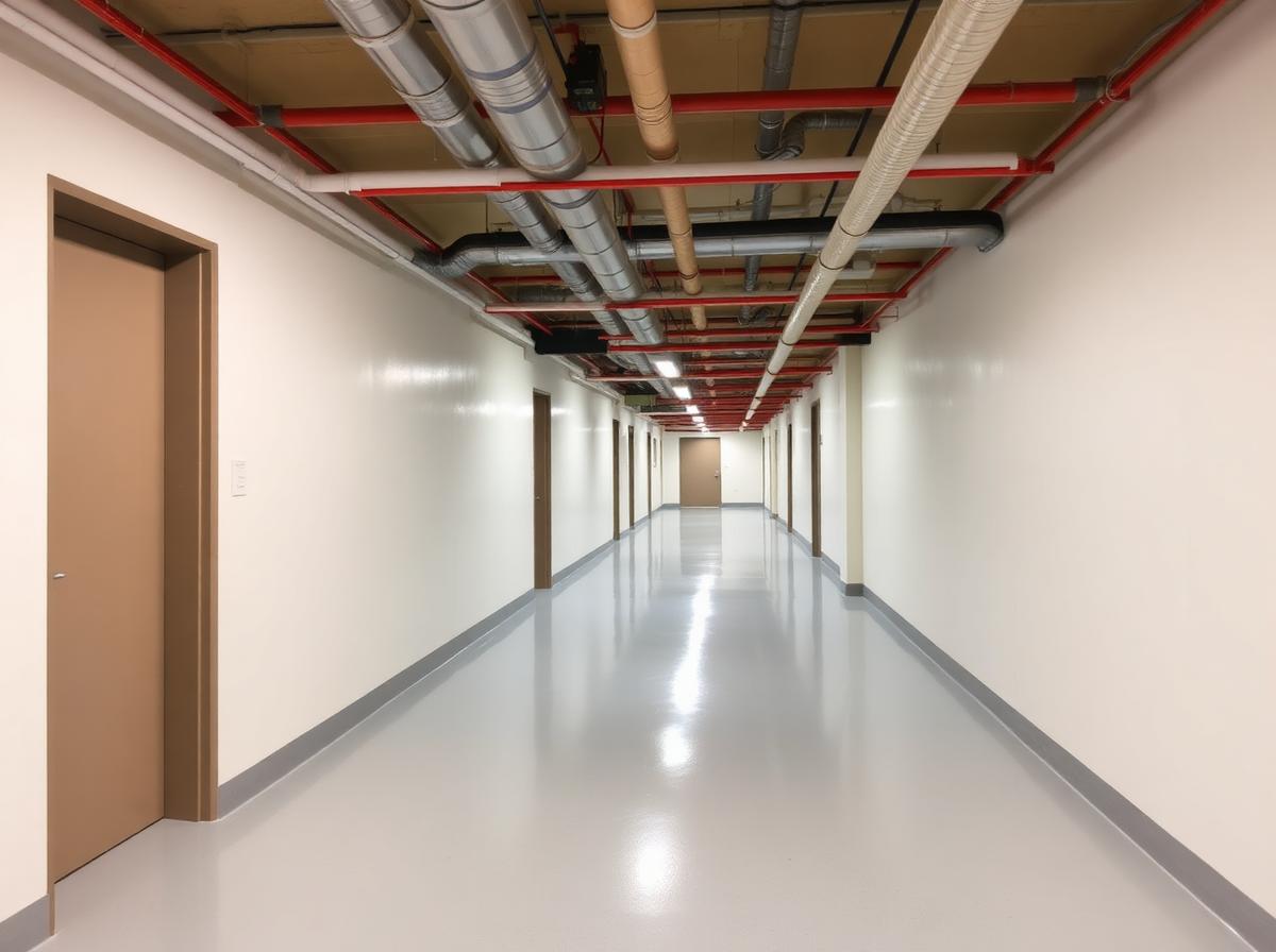 Subsol bloc rezidențial București